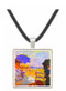 On the beach at Trouville by Monet -  Museum Exhibit Pendant - Museum Company Photo