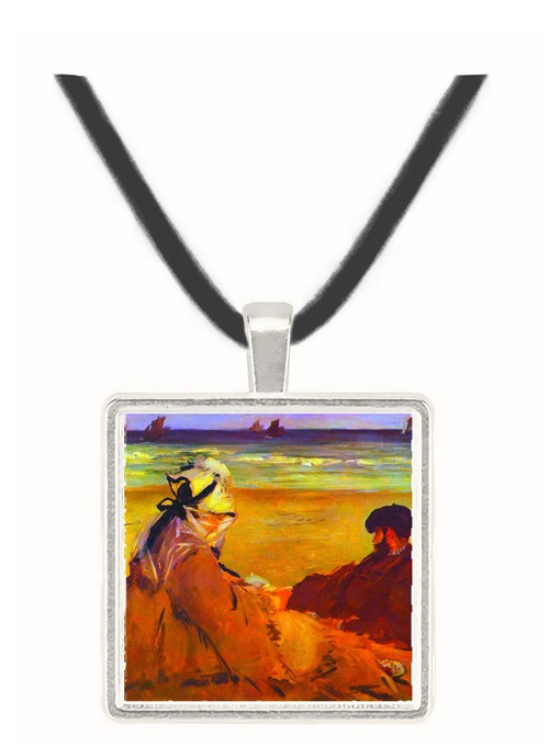 On the beach by Edouard Manet -  Museum Exhibit Pendant - Museum Company Photo