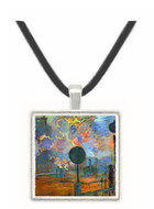 Outside the station Saint-Lazare, The signal by Monet -  Museum Exhibit Pendant - Museum Company Photo
