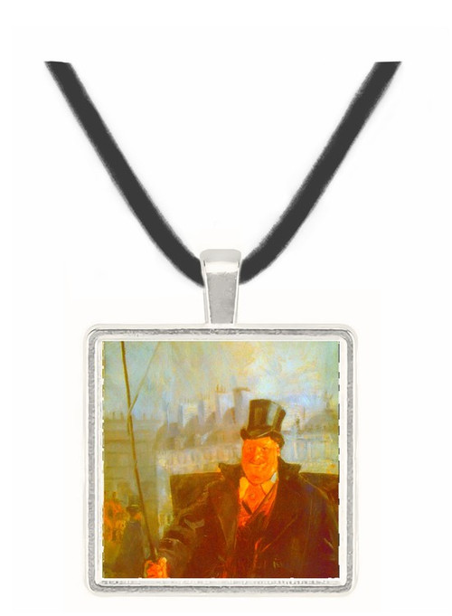 Paris Cab Driver by Krohg -  Museum Exhibit Pendant - Museum Company Photo