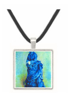 Paris girl the lady in blue -  Museum Exhibit Pendant - Museum Company Photo