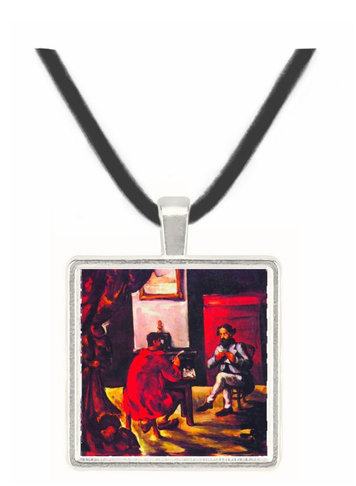 Paul Alexis reads before Zola by Cezanne -  Museum Exhibit Pendant - Museum Company Photo