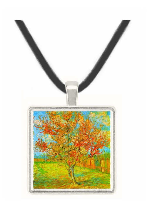 Pink Peach Tree in Blossom Reminiscence of Mauve -  Museum Exhibit Pendant - Museum Company Photo