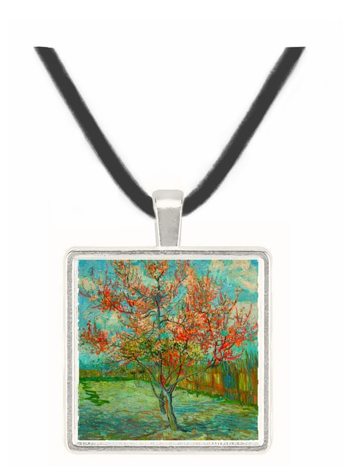 Pink Peach Trees Souvenir de Mauve by Van Gogh -  Museum Exhibit Pendant - Museum Company Photo