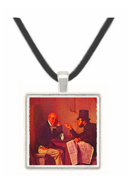Politics in an Oyster House - Road Agent - Olaf C. Seltzer -  -  Museum Exhibit Pendant - Museum Company Photo