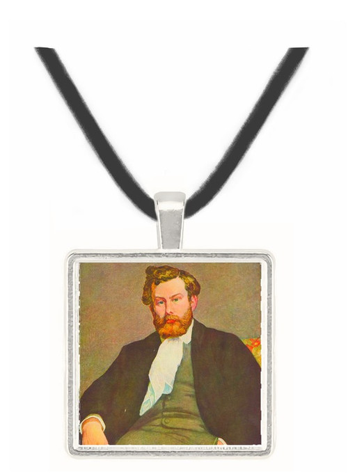 Portrait of Alfred Sisley by Renoir -  Museum Exhibit Pendant - Museum Company Photo