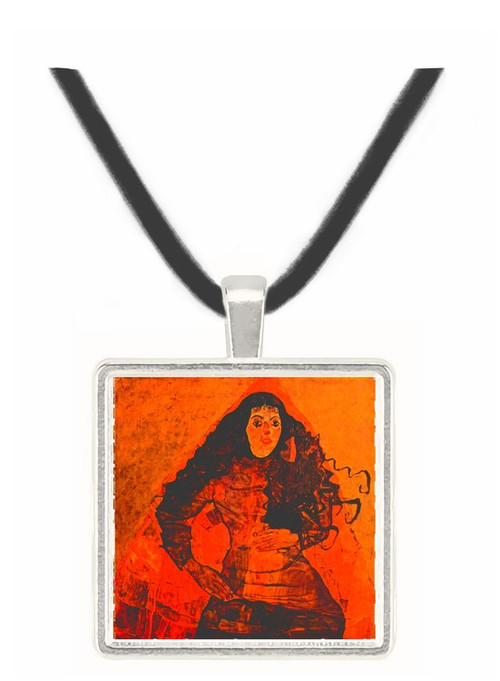 Portrait of Trude Engel by Schiele -  Museum Exhibit Pendant - Museum Company Photo