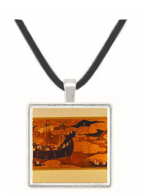 Portuguese Ship Entering a Japanese Harbor - unknown artist -  Museum Exhibit Pendant - Museum Company Photo