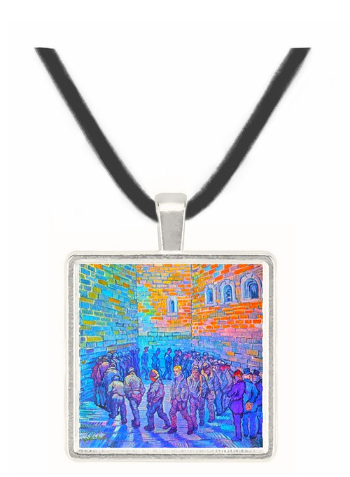 Prisoners walking the Round by Van Gogh -  Museum Exhibit Pendant - Museum Company Photo