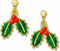 Holly Leaf Earrings - Photo Museum Store Company