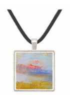 Red sky over a beach by Joseph Mallord Turner -  Museum Exhibit Pendant - Museum Company Photo