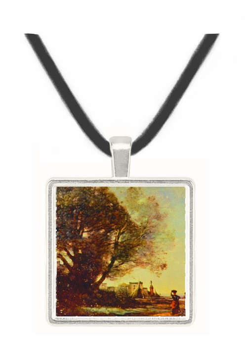 Remembrance to Terracina - Jean Baptiste Camille Corot -  Museum Exhibit Pendant - Museum Company Photo