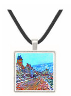 Road to Vetheuil in winter -  Museum Exhibit Pendant - Museum Company Photo