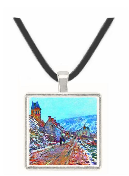 Road to Vetheuil in winter -  Museum Exhibit Pendant - Museum Company Photo