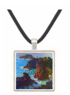 Rocky peaks at the Belle-Ile by Monet -  Museum Exhibit Pendant - Museum Company Photo