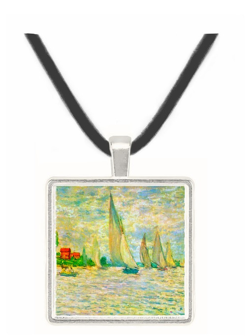 Sailboats, regatta in Argenteuil by Monet -  Museum Exhibit Pendant - Museum Company Photo