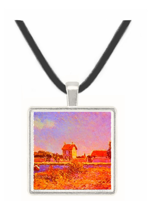 Saint Mammes - Alfred Sisley -  Museum Exhibit Pendant - Museum Company Photo