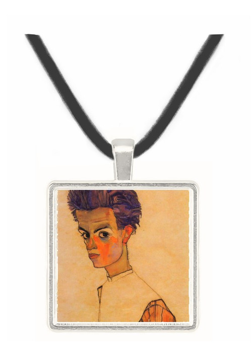 Self-Portrait by Egon Schiele -  Museum Exhibit Pendant - Museum Company Photo