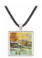Snow at sunset, Argenteuil in the snow by Monet -  Museum Exhibit Pendant - Museum Company Photo
