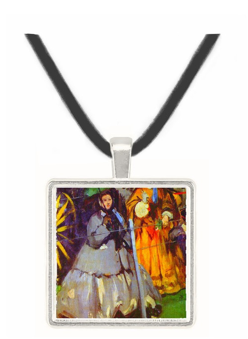 Spectators at the races by Manet -  Museum Exhibit Pendant - Museum Company Photo