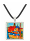 St. Mary's Church with houses and chimney by Macke -  Museum Exhibit Pendant - Museum Company Photo