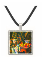 Still life with apples and peaches by Cezanne -  Museum Exhibit Pendant - Museum Company Photo
