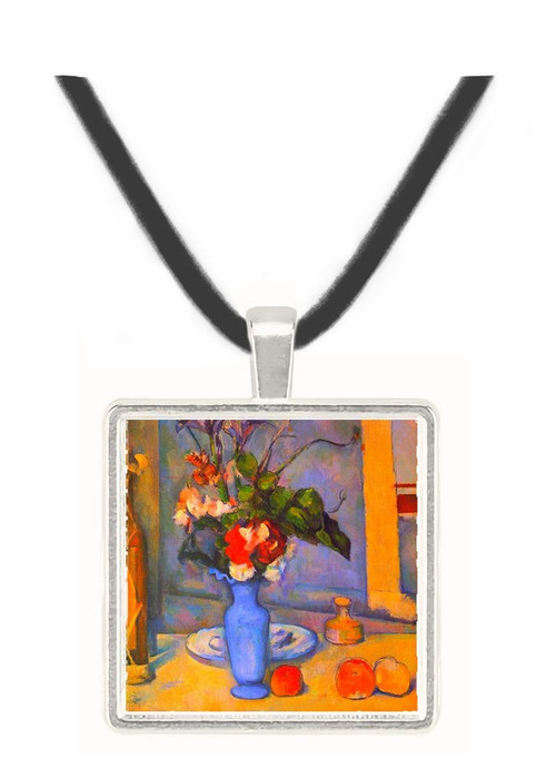 Still Life with Blue vase by Cezanne -  Museum Exhibit Pendant - Museum Company Photo