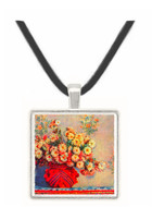 Still Life with Chrysanthemums by Monet -  Museum Exhibit Pendant - Museum Company Photo