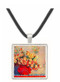 Still Life with Chrysanthemums by Monet -  Museum Exhibit Pendant - Museum Company Photo