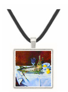 Still Life with Salmon by Manet -  Museum Exhibit Pendant - Museum Company Photo