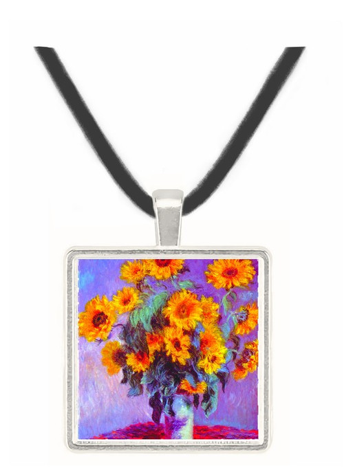 Still Life with Sunflowers by Monet -  Museum Exhibit Pendant - Museum Company Photo