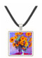 Still Life with Sunflowers by Monet -  Museum Exhibit Pendant - Museum Company Photo