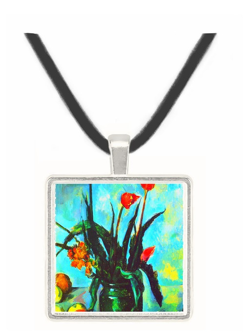 Still Life, vase with Tulips by Cezanne -  Museum Exhibit Pendant - Museum Company Photo