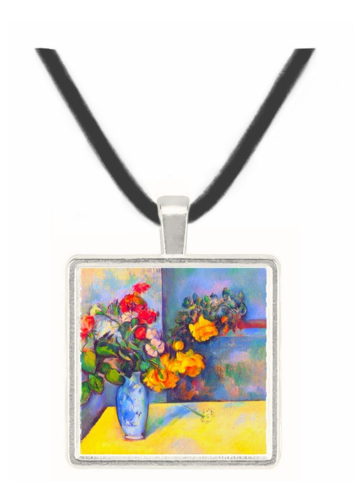 Still lifes, flowers in a vase by Cezanne -  Museum Exhibit Pendant - Museum Company Photo
