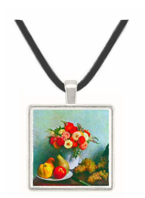 Still-life with flowers and fruit by  Fantin-Latour -  Museum Exhibit Pendant - Museum Company Photo