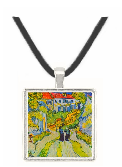 Street and road in Auvers by Van Gogh -  Museum Exhibit Pendant - Museum Company Photo