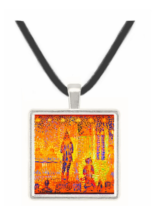 Study of the circus parade by Seurat -  Museum Exhibit Pendant - Museum Company Photo
