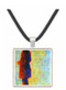 Sunday at the Grand Jatte, study of a fisherman by Seurat -  Museum Exhibit Pendant - Museum Company Photo