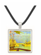 Sunday in Port-en-Bessin by Seurat -  Museum Exhibit Pendant - Museum Company Photo