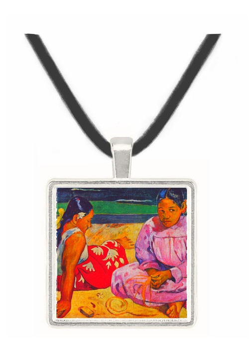 Tahitian Women on Beach by Gauguin -  Museum Exhibit Pendant - Museum Company Photo