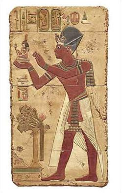 The offering of Maat, Painted - Temple of Abydos, Egypt - 1317 B.C. - Photo Museum Store Company