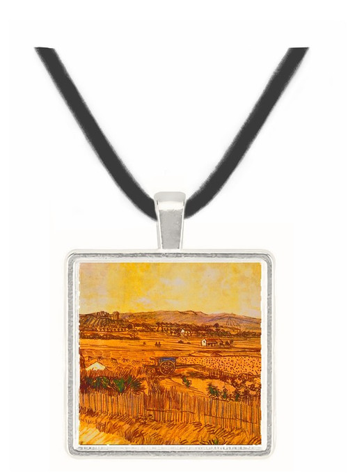 The Blue Cart - Vincent van Gogh -  Museum Exhibit Pendant - Museum Company Photo