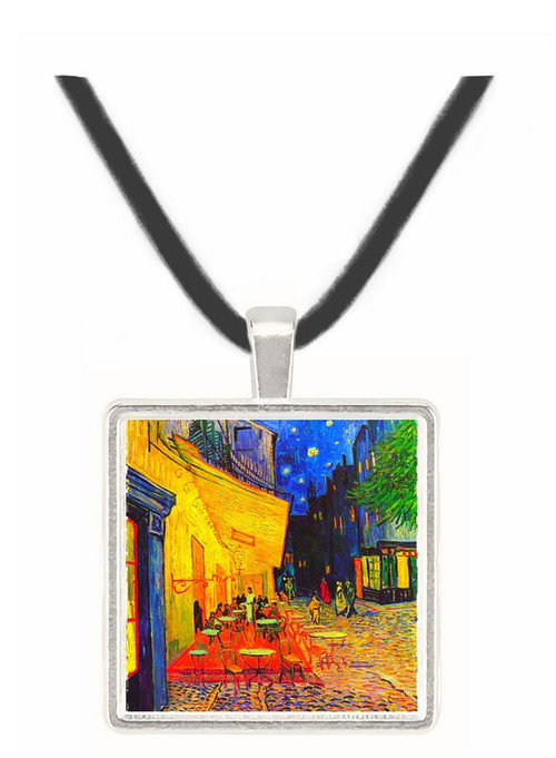 The Cafe Terrace on the Place du Forum Arles at Night -  Museum Exhibit Pendant - Museum Company Photo