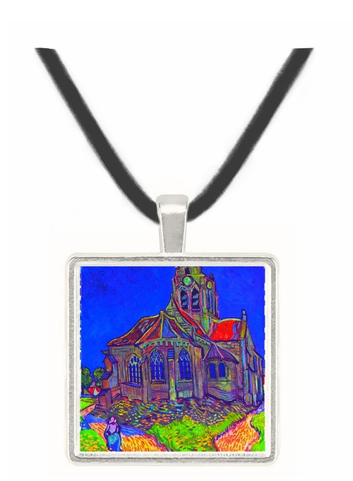 The Church of Auvers by Van Gogh -  Museum Exhibit Pendant - Museum Company Photo