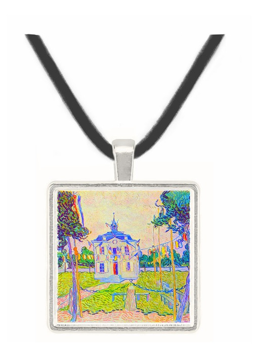 The community house in Auvers by Van Gogh -  Museum Exhibit Pendant - Museum Company Photo