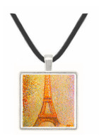 The Eiffel Tower by Seurat -  Museum Exhibit Pendant - Museum Company Photo