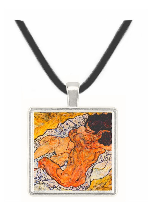 The Embrace by Schiele -  Museum Exhibit Pendant - Museum Company Photo