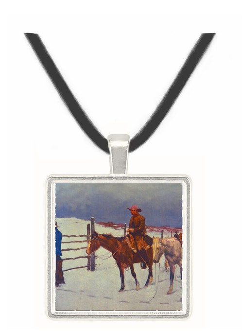 The Fall of the Cowboy - Frederic Remington -  Museum Exhibit Pendant - Museum Company Photo