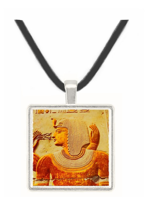 The God Khonsu Offers the King the Emblem of Life - Egypt -  Museum Exhibit Pendant - Museum Company Photo