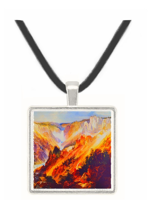 The Grand Canyon of Yellowstone (1893) - Thomas Le Clear -  Museum Exhibit Pendant - Museum Company Photo